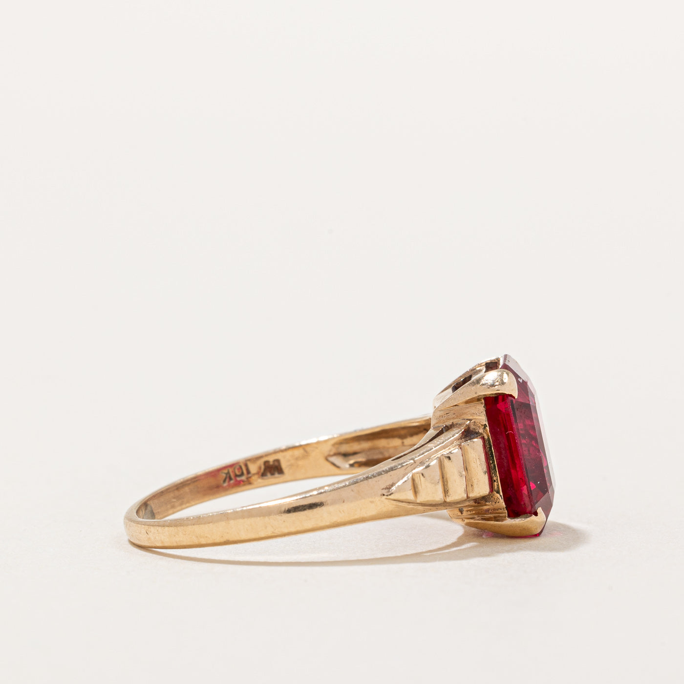 4.70ct Synthetic Ruby Cocktail Ring - Size 7 | Elegant Statement Jewelry for Parties, Weddings & Special Occasions