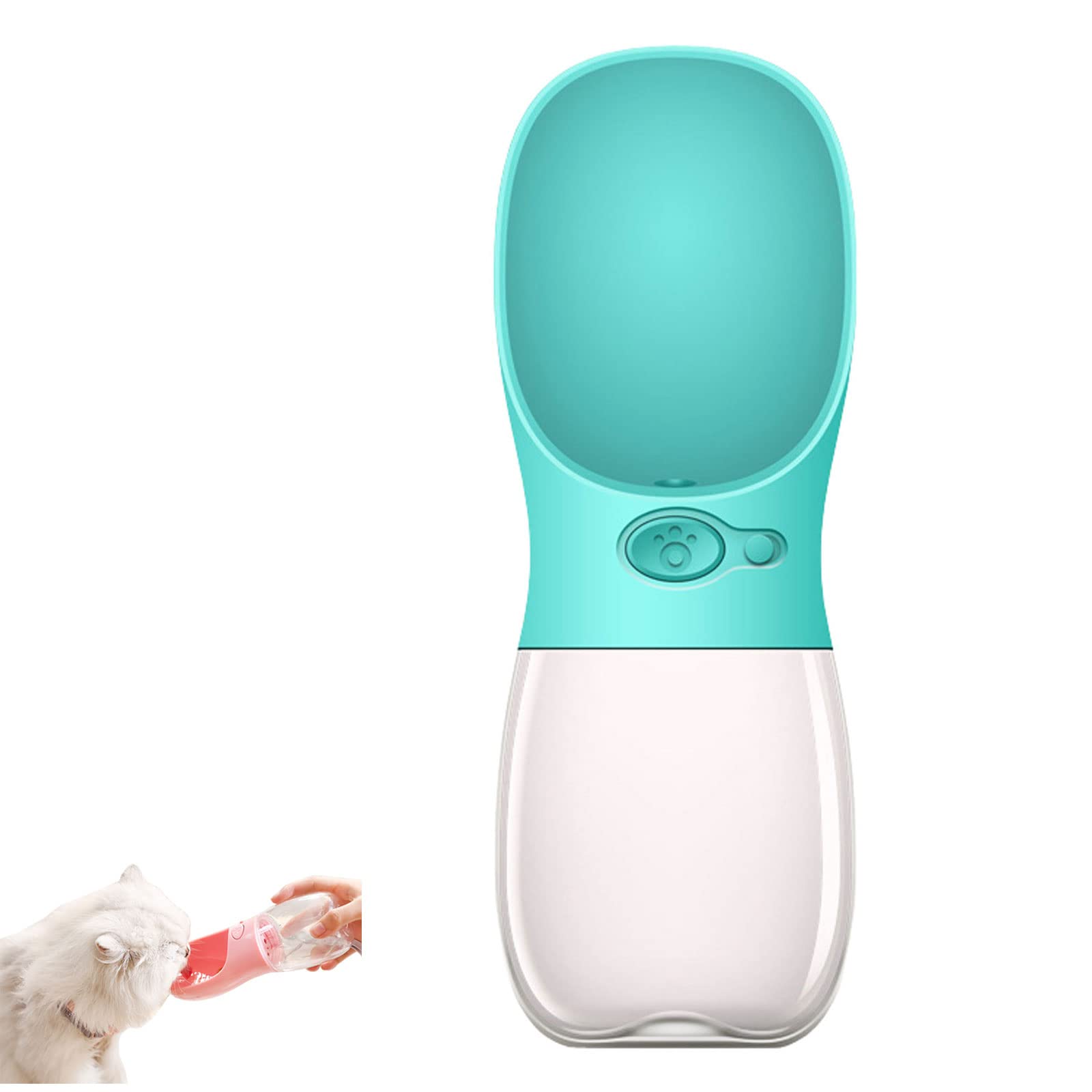 Portable Leak-Proof Dog Water Bottle with Bowl Dispenser - Travel-Ready Pet Water Bottle for Dogs, Outdoor Walking, Hiking & Adventures - Perfect for Park Visits, Road Trips, and Daily Walks