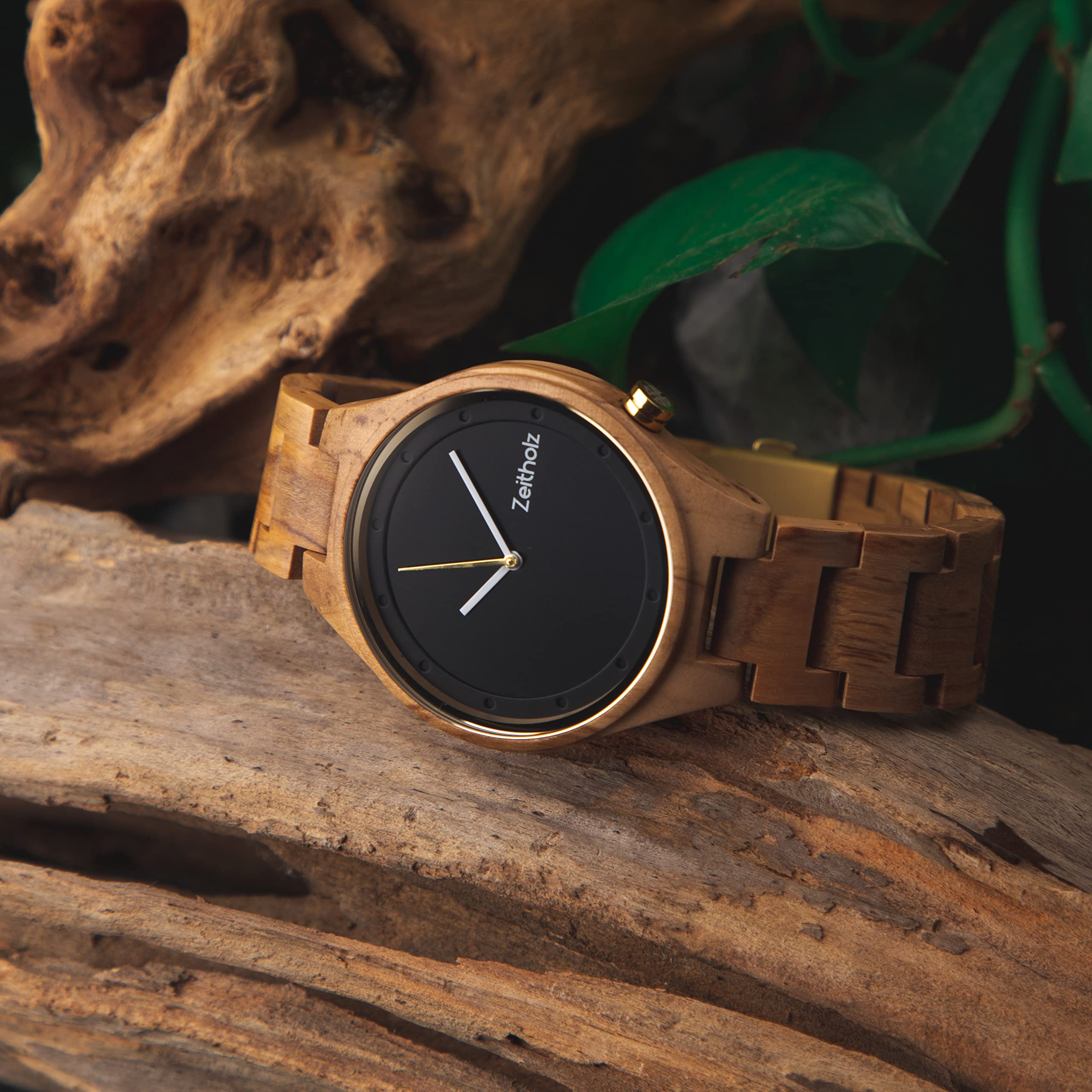 Zeitholz Women's Wooden Watches - 100% Natural Wood Analog Watch with Japanese Quartz Movement - Artistic New Stolpen Collection 36mm - Perfect Gift for Women - Ideal for Casual Wear, Office & Special Occasions