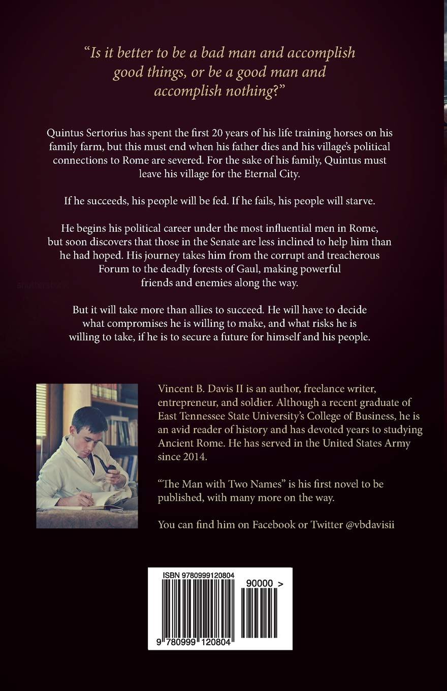 The Man With Two Names: A Historical Fiction Novel of Ancient Rome (The Sertorius Scrolls) - Perfect for Fans of Roman Empire Stories & Ancient History Lovers