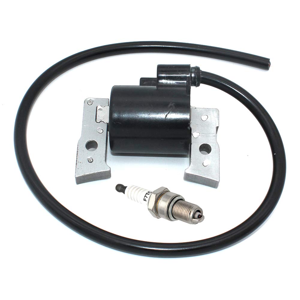 High Performance Ignition Coil with Spark Plug for Kawasaki FC401V FC420V FB460V - Compatible with Toro 30165, John Deere GT242 LX172 LX176 (Part# 21121-2086, AM121820, KM-21121-2086) - Perfect for Lawn Mowers, Tractors & Outdoor Power Equipment