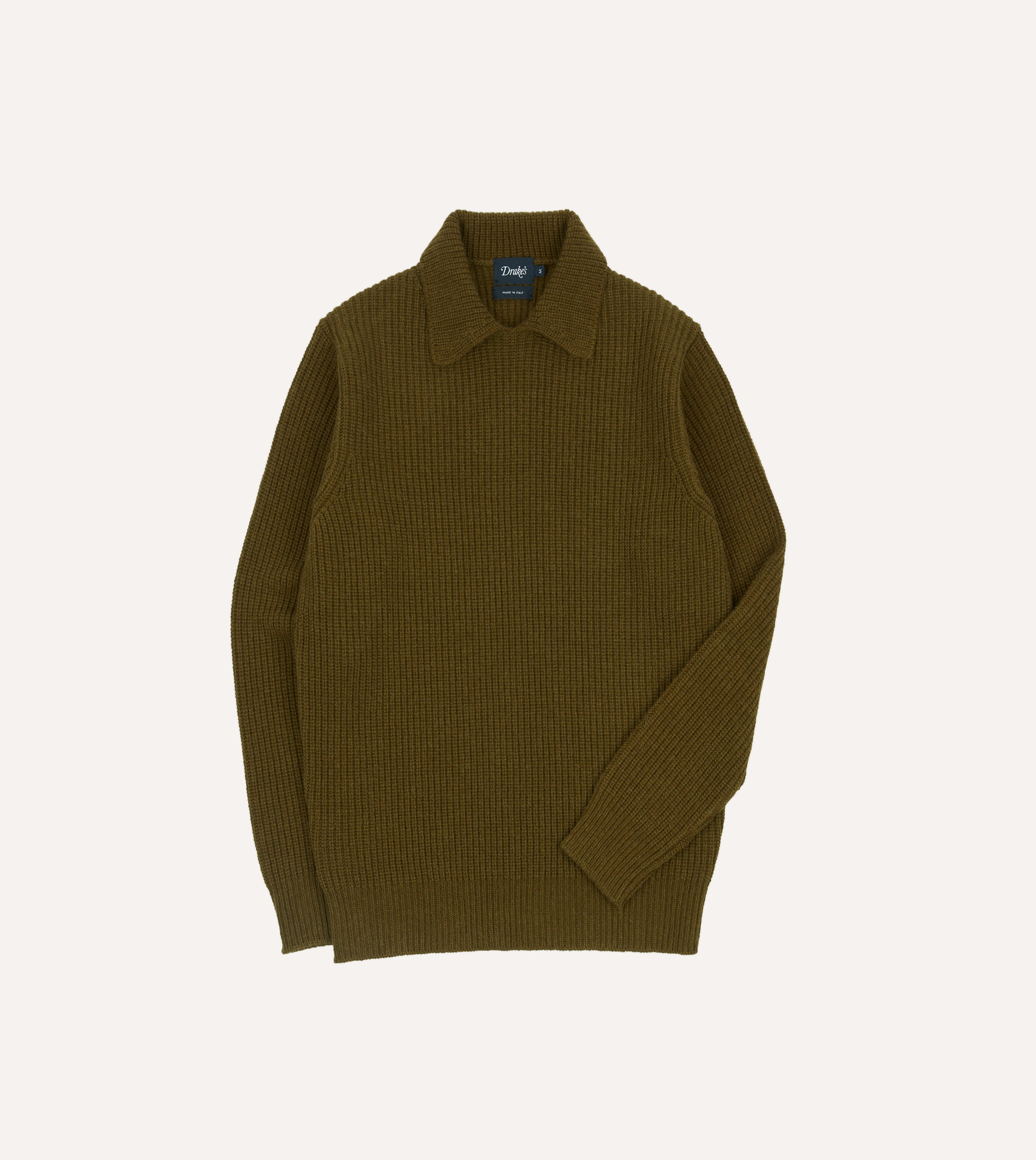 Premium Olive Green Alpaca Lambswool Ribbed Crewneck Sweater - Soft & Warm Winter Pullover for Women | Cozy Casual Wear, Office Outfits & Holiday Fashion