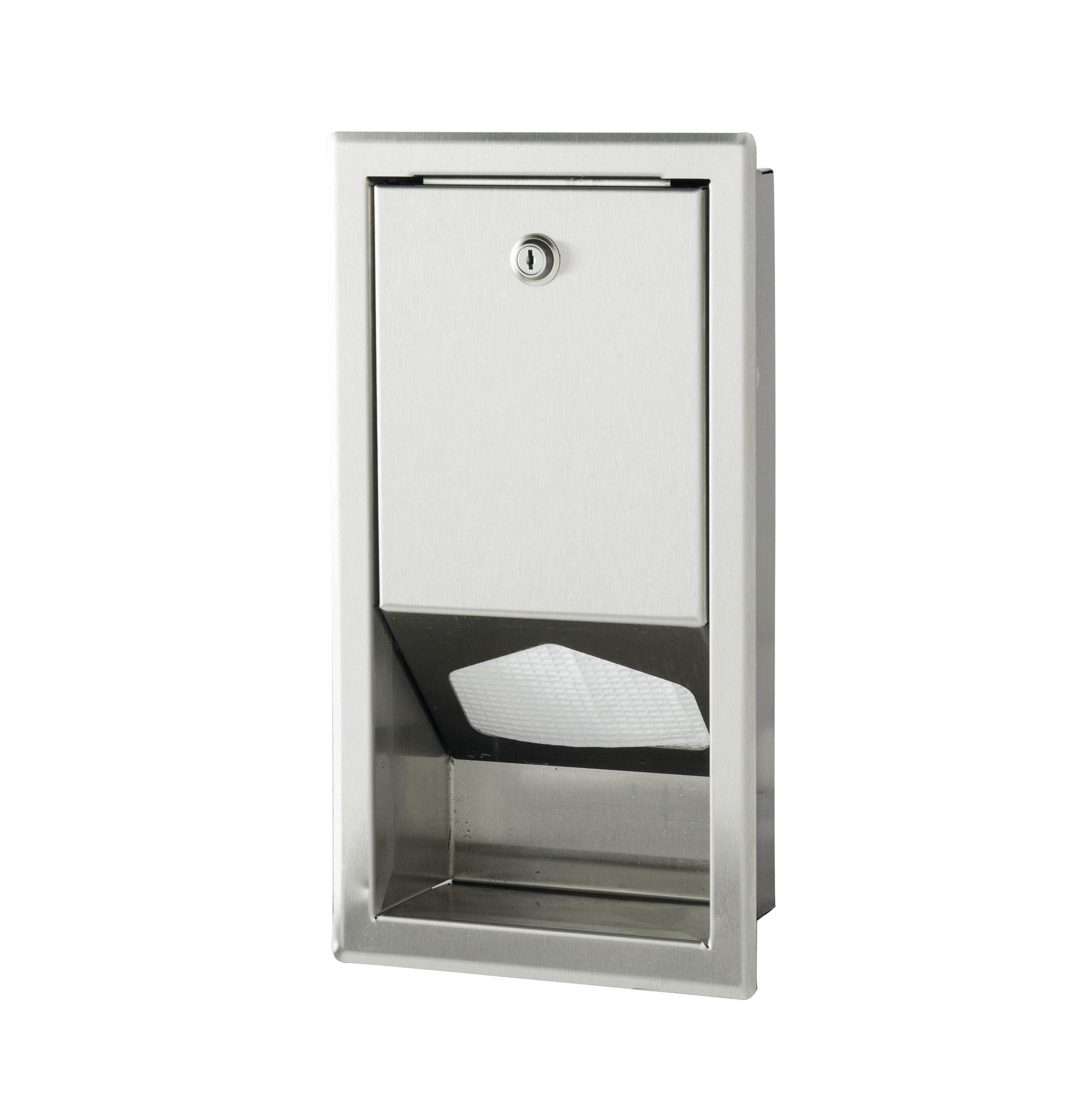 Stainless Steel Wall Mounted Paper Liner Dispenser for Baby Changing Stations - Commercial Restroom Safe & Easy Installation - Meets USA, Canada & Europe Safety Standards - Ideal for Daycares, Shopping Malls & Public Restrooms