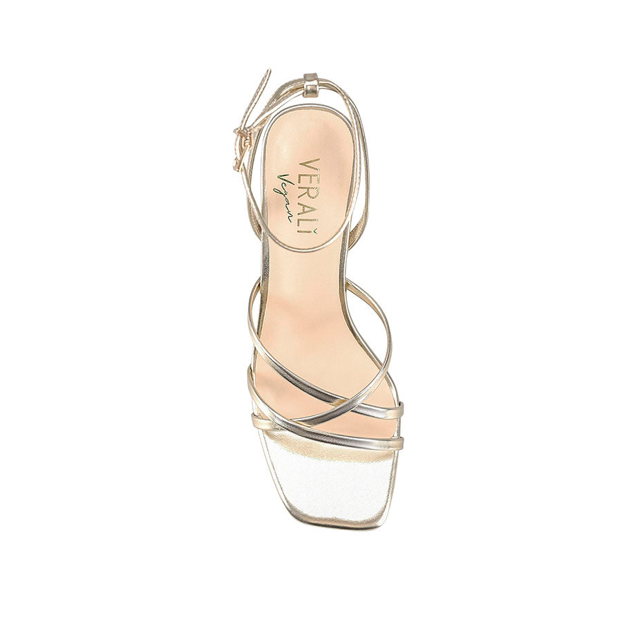 Kipp Strappy Heels for Women - Elegant Champagne Gold High Heel Sandals for Party, Wedding & Evening Events