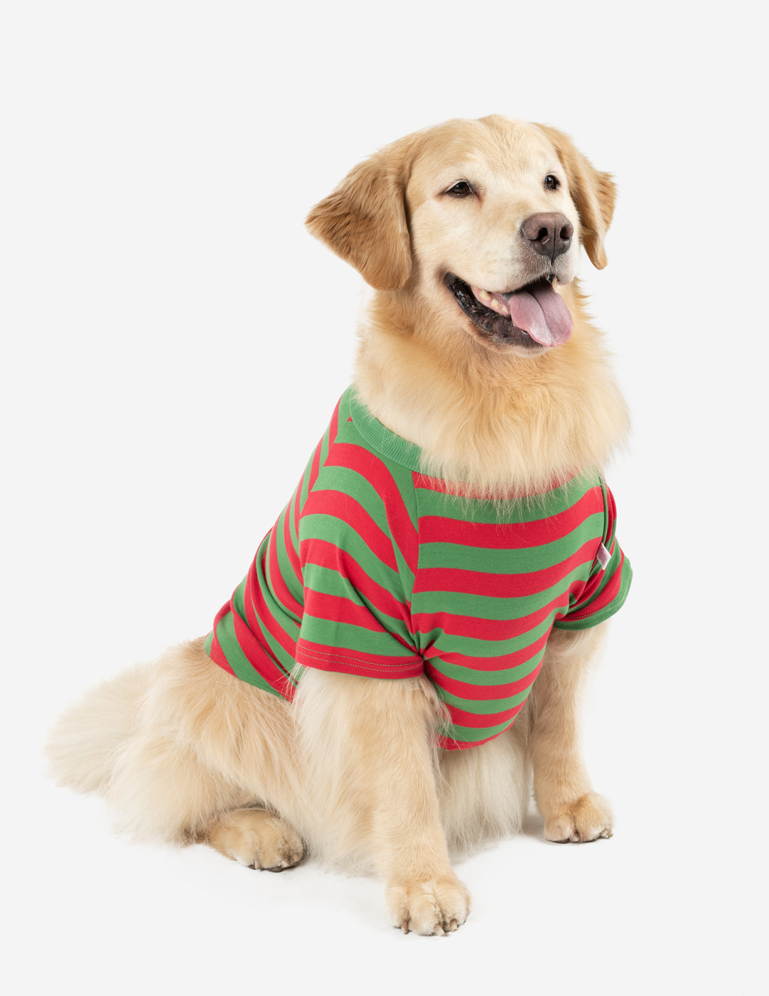 Big Dog Striped Pajamas for Large Dogs - Soft & Comfortable Pet Sleepwear - Perfect for Nighttime, Lounging & Photo Shoots