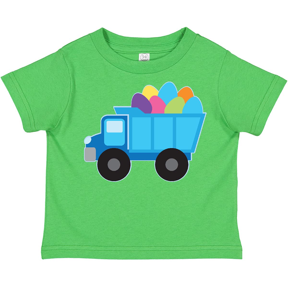 Inktastic Easter Egg Truck Boys Toddler T-Shirt - Cute Easter Outfit for Toddler Boys, Fun Holiday Graphic Tee for Easter Egg Hunts & Spring Celebrations