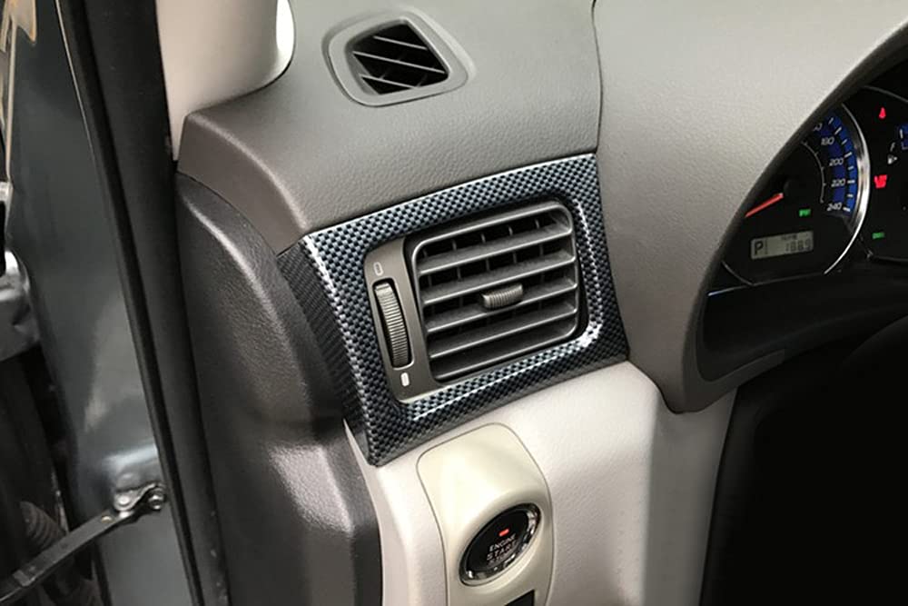 High-Quality ABS Carbon Fiber Center Console & Air Vent Panel Cover Trim for Subaru Impreza WRX/STi 2008-2014 - 3pc Interior Upgrade Kit (Not Compatible with RHD Models) | Enhance Your Car's Sporty Look & Protection