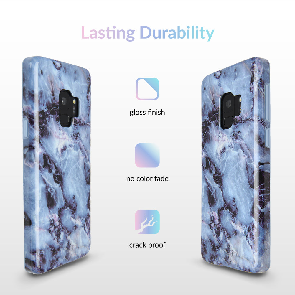Samsung Galaxy Phone Case with Blue Marble Design - Durable Protective Cover for Everyday Use & Travel