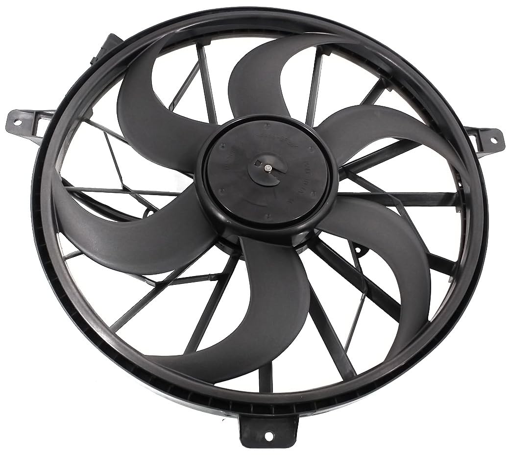 Garage-Pro Radiator Cooling Fan Assembly for 2002-2004 Jeep Grand Cherokee 4.0L Engine - Single Fan with Blade & Motor - Perfect for Off-Roading, Daily Commuting & Engine Cooling