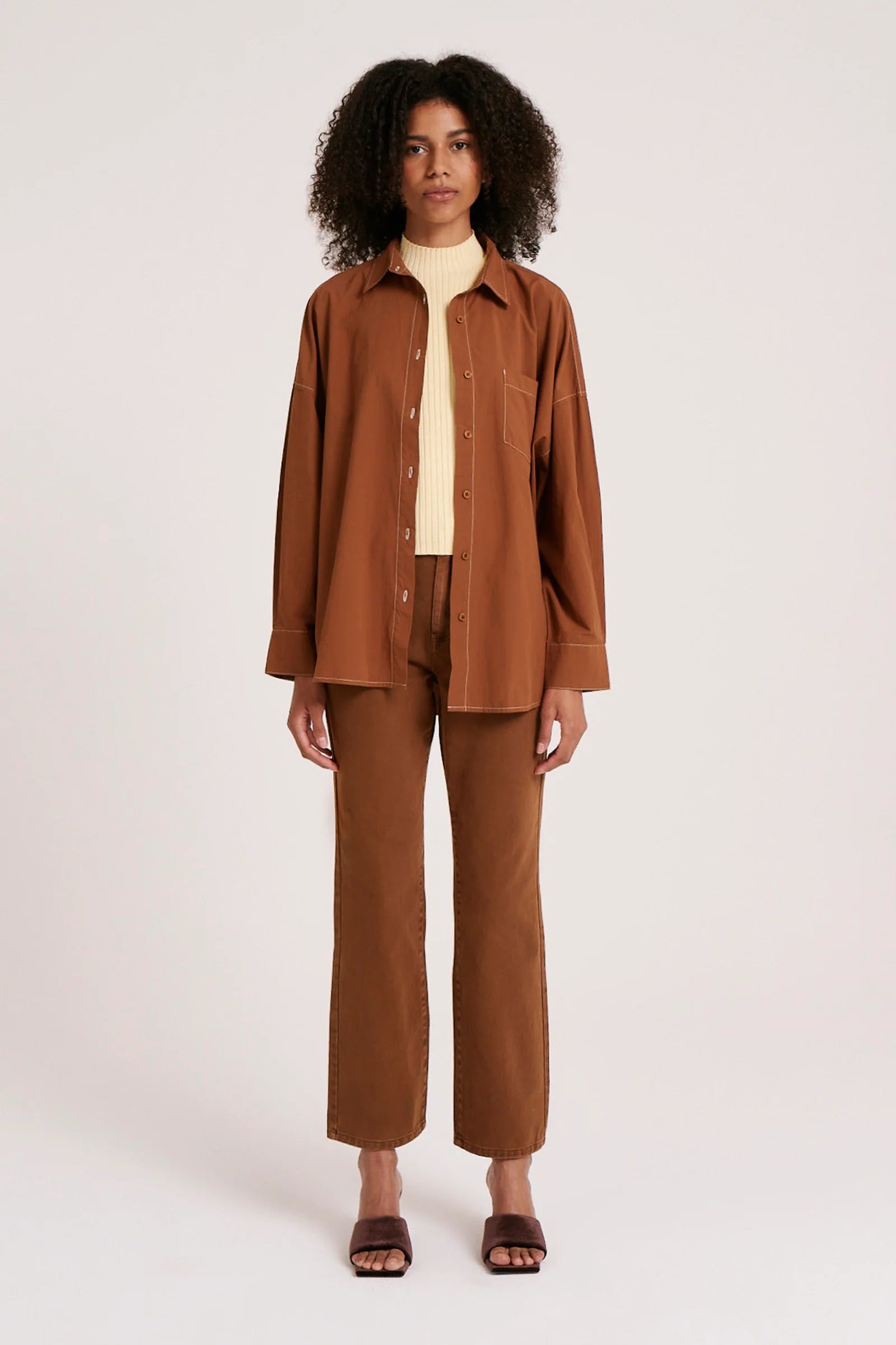 Claude Shirt Toffee - Stylish Casual Button Down Shirt for Men | Perfect for Office, Date Night & Everyday Wear