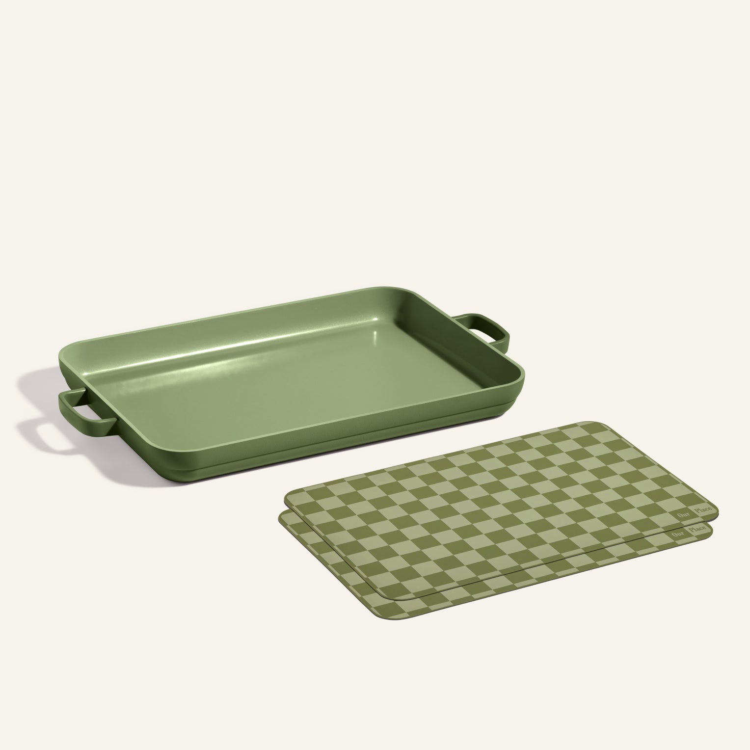 Non-Stick Griddle Pan with Oven Mats - Heavy Duty Cast Iron Grill Pan for Stovetop & Induction Cooktops - Perfect for Pancakes, Burgers, Steaks & Baking (Kitchen & Outdoor BBQ Cooking)