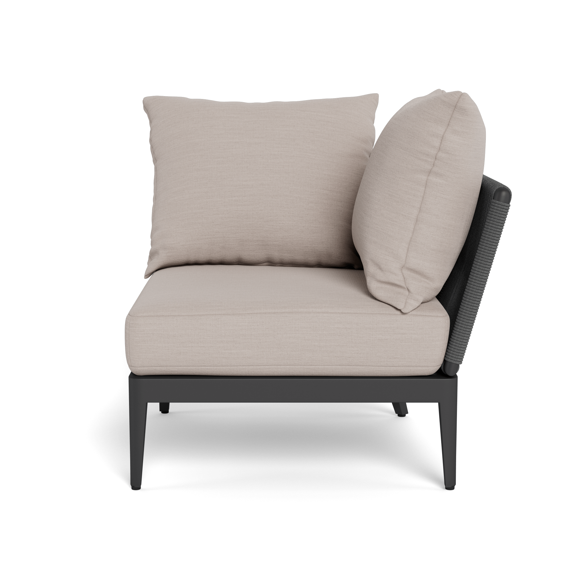 Hamilton Corner Sofa - Modern L-Shaped Sectional Couch with Storage Ottoman, Perfect for Small Spaces & Apartment Living - Living Room, Family Room, Home Theater, Office Lounge