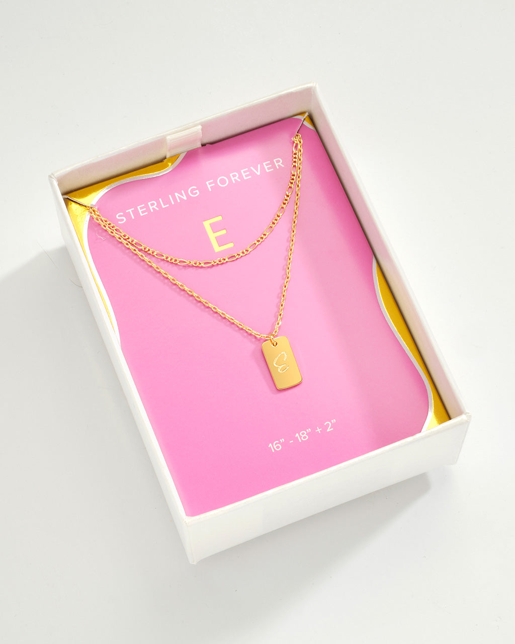Layered Chain Necklace for Women - Initial Pendant Necklace, Dainty Gold & Silver Jewelry Gift for Her - Perfect for Everyday Wear, Date Night & Special Occasions