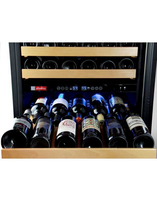 Flexcount 1 Zone 174 Bottle Wine Cooler Refrigerator - Perfect for Home Bars, Restaurants, and Wine Cellars