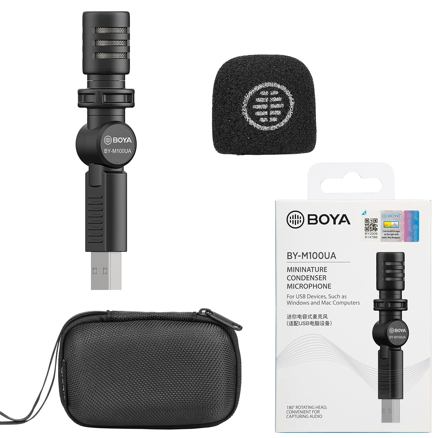 BOYA BY-M100UA USB Mic for Podcast, Live Stream & Videos