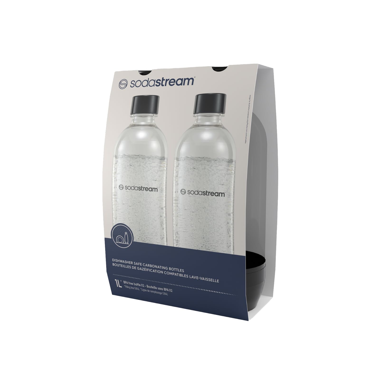 SodaStream Carbonating Bottles - Clear Plastic Replacement Bottles for Sparkling Water & Soda Maker - Perfect for Home Carbonation & Refreshing Drinks