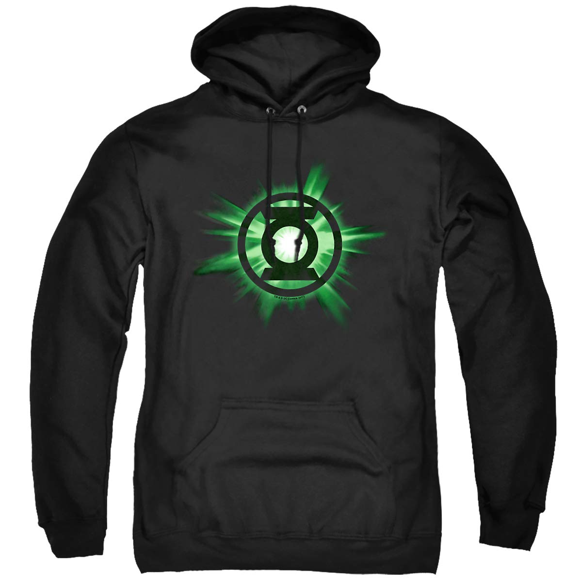 Trevco Green Lantern Glow in the Dark Unisex Hoodie for Men & Women - Perfect for Cosplay, Comic Con & Superhero Fans