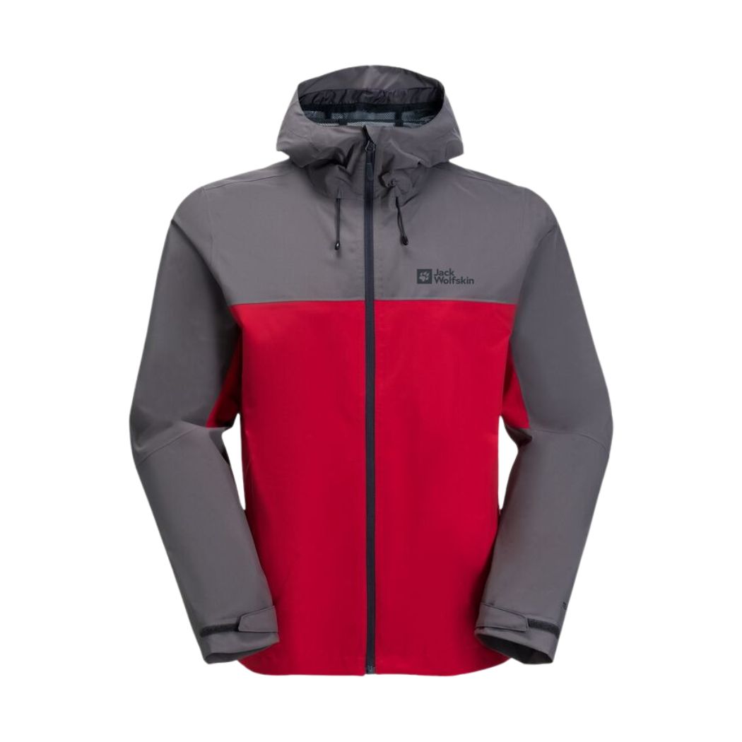 Jack Wolfskin Weiltal 2L Men's Waterproof Hiking Jacket - Lightweight Windproof Outdoor Shell for Camping & Mountain Adventures