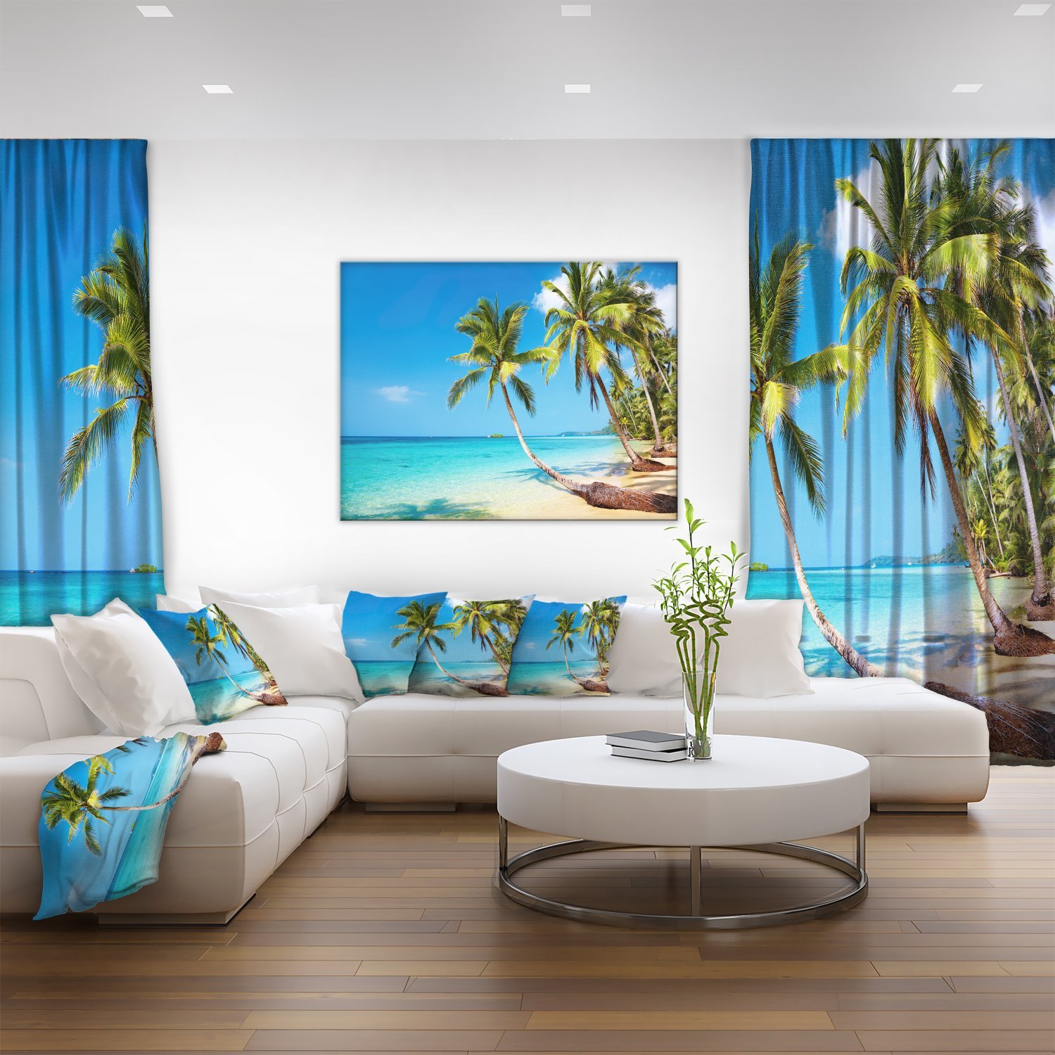 Tropical Beach Photography Seascape Canvas Print - Stunning Ocean Wall Art for Coastal Home Decor, Living Room & Bedroom Wall Decor