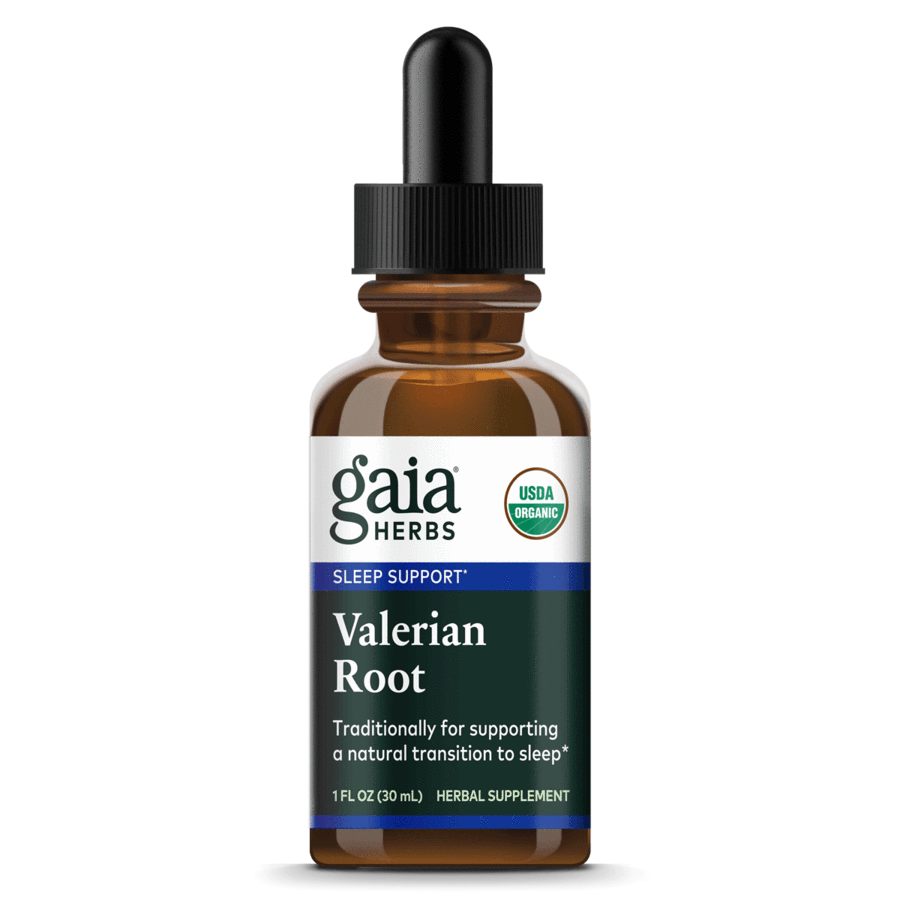 Gaia Herbs Organic Valerian Root 333mg - 1 Fl Oz Natural Sleep Aid Supplement for Stress Relief & Relaxation - Perfect for Nighttime Use & Insomnia Support