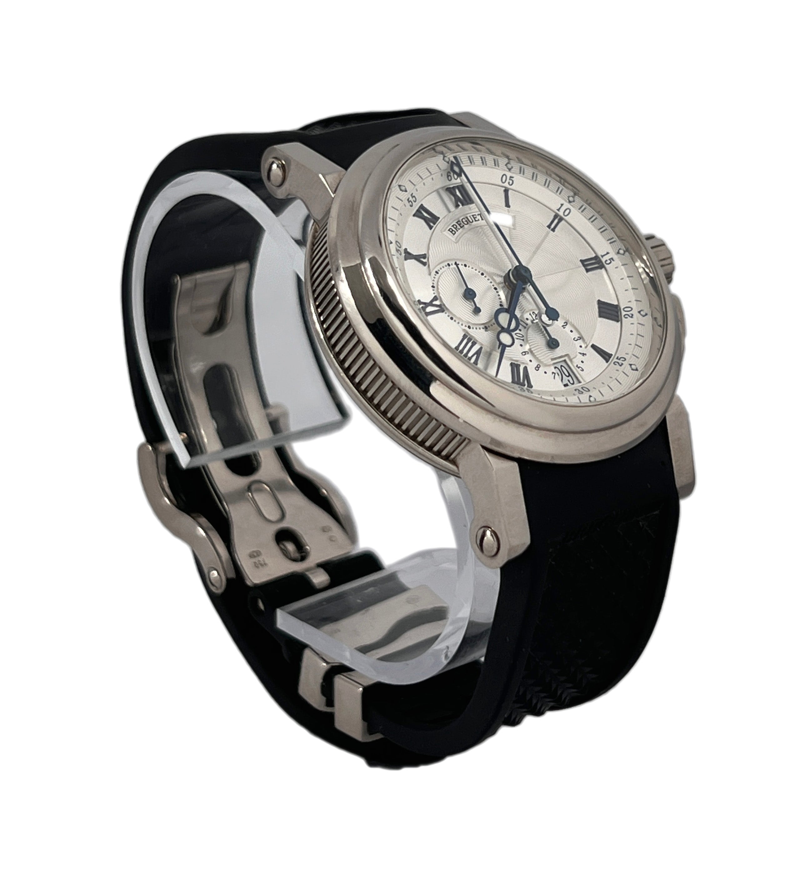 Breguet Marine 5827 18K White Gold Men's Luxury Watch - Elegant Dress Watch for Business, Formal Events & Special Occasions