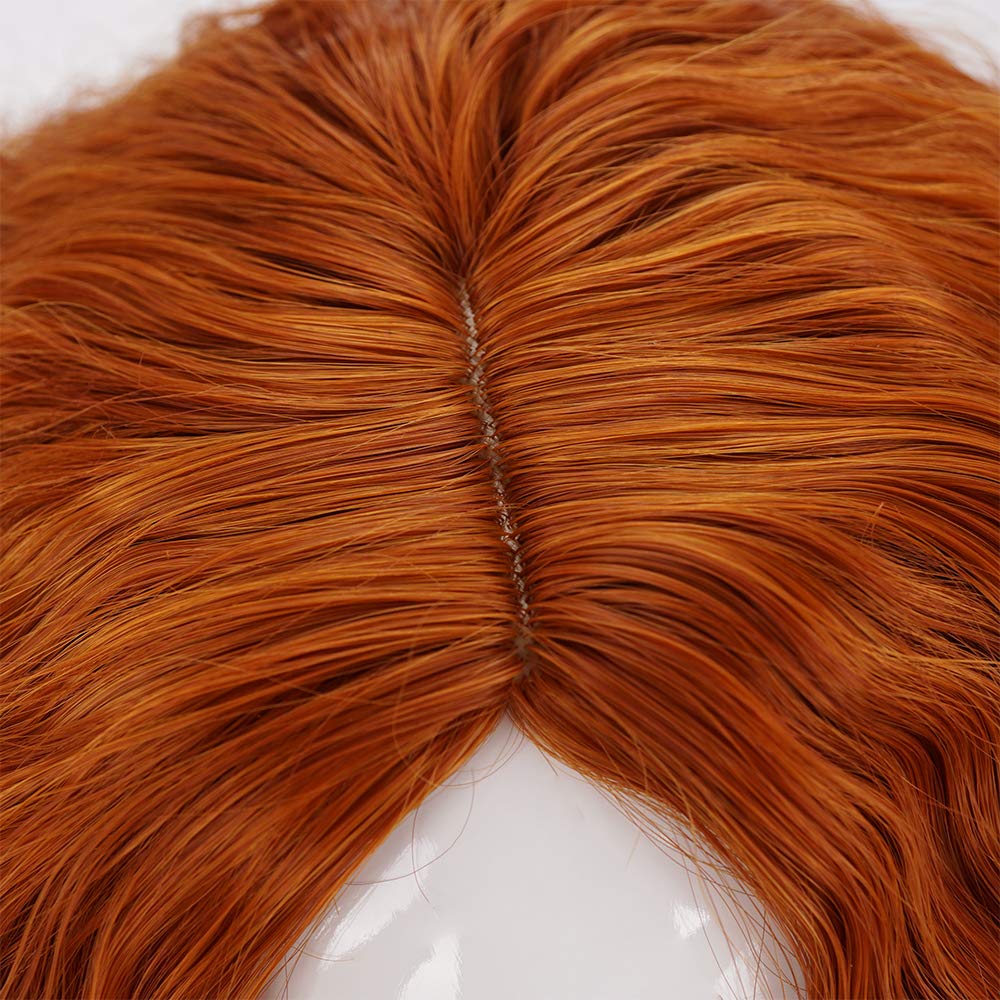 Morvally Short Messy Curly Light Brown Wigs - Heat Resistant Synthetic Hair for Cosplay, Halloween, Costume Parties & Daily Wear - Unisex Wig for Women & Men