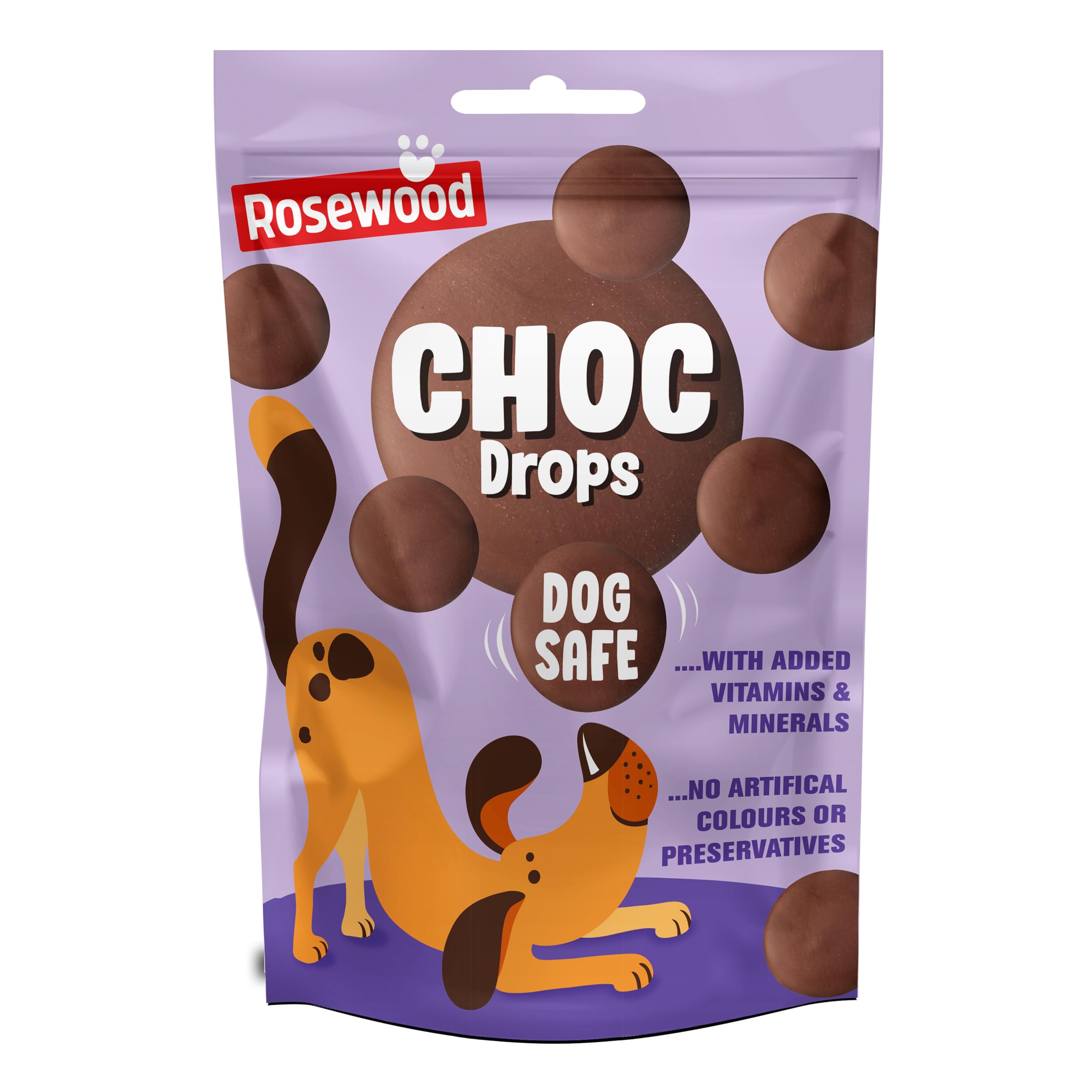 **Premium Rosewood Choc Drops for Dogs – Healthy & Safe Cocoa-Free Chocolate Treats with Added Vitamins – Ideal Training Rewards for Small, Medium & Large Dogs & Puppies (10 x 200g Pack) – Perfect for Obedience Training, Positive Reinforcement & Daily Snacking**