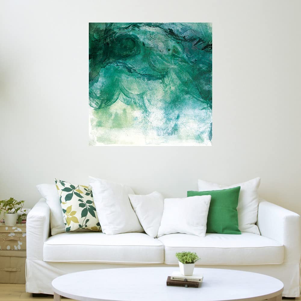Willowbrook Fine Art Canvas Wall Decor - 32x32 Inch Modern Mirror Surface Painting for Living Room, Bedroom & Office - Ready to Hang Home Artwork for Bathroom, Kitchen, Bar & Dining Room Decor