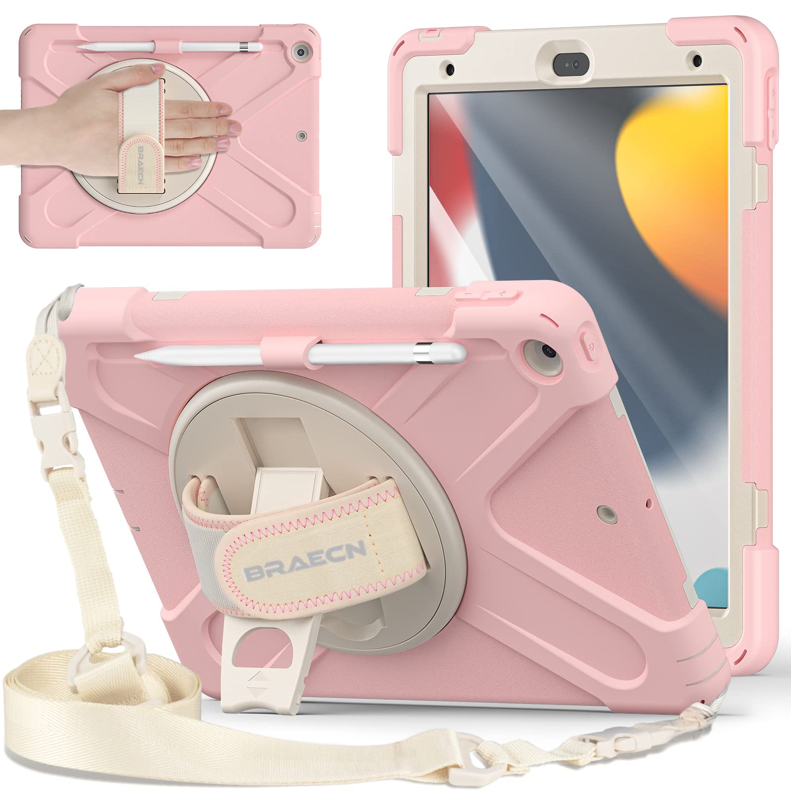 BRAECN Shockproof Protective Case for Apple iPad 9th/8th/7th Gen 10.2
