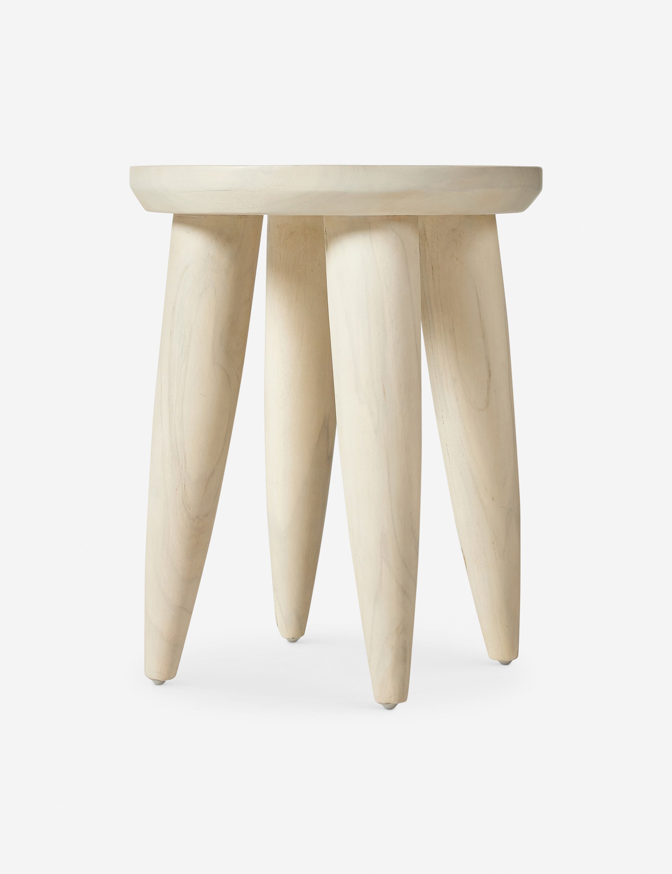 Clarabelle Round Indoor/Outdoor Stool - Durable Weather-Resistant Patio & Garden Seating - Perfect for Poolside, Deck, or Indoor Decor