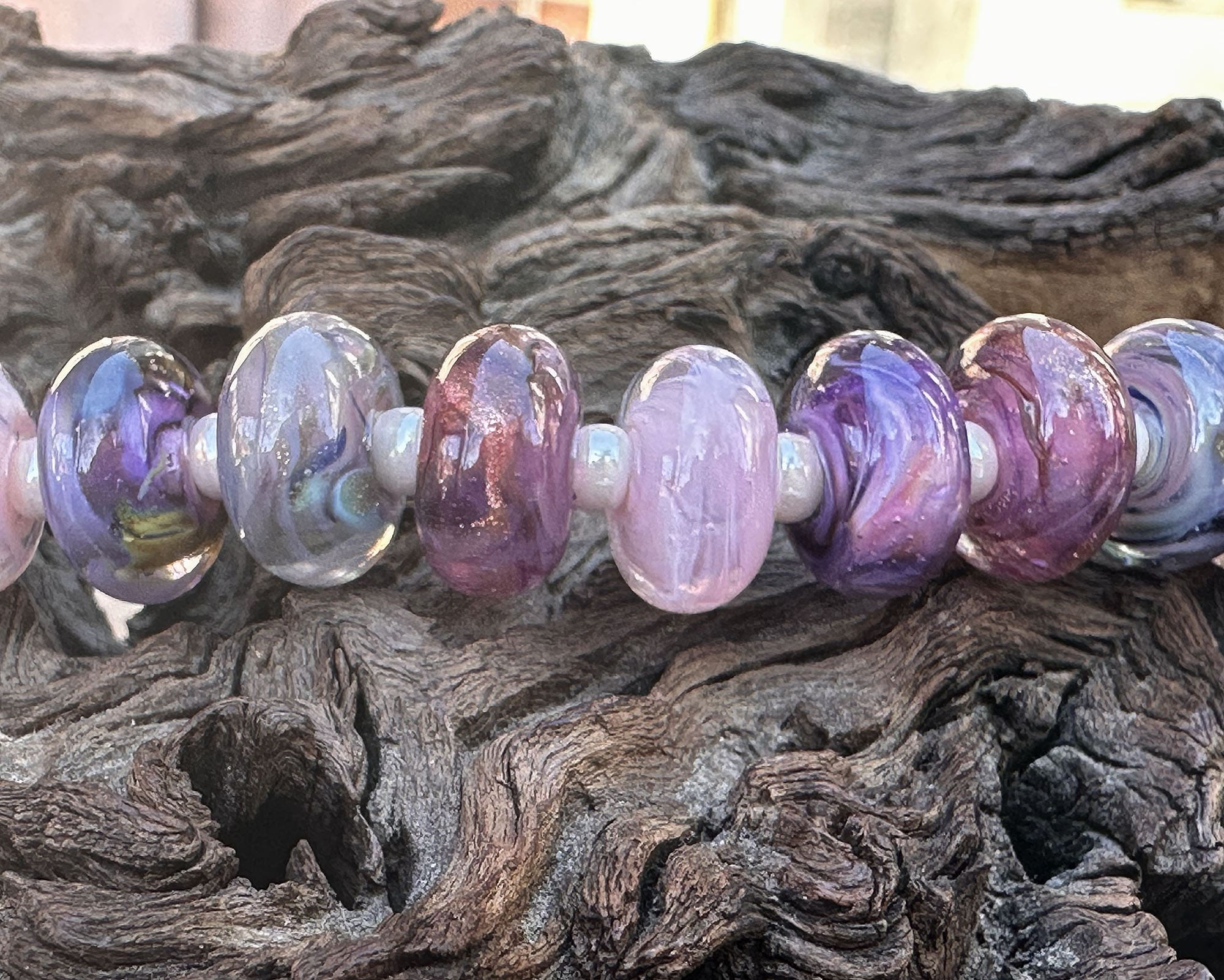 20 Pastel Orphan Lampwork Beads Mix SRA - Handmade Glass Beads for Jewelry Making, DIY Crafts & Scrapbooking - Perfect for Bracelets, Necklaces & Home Decor
