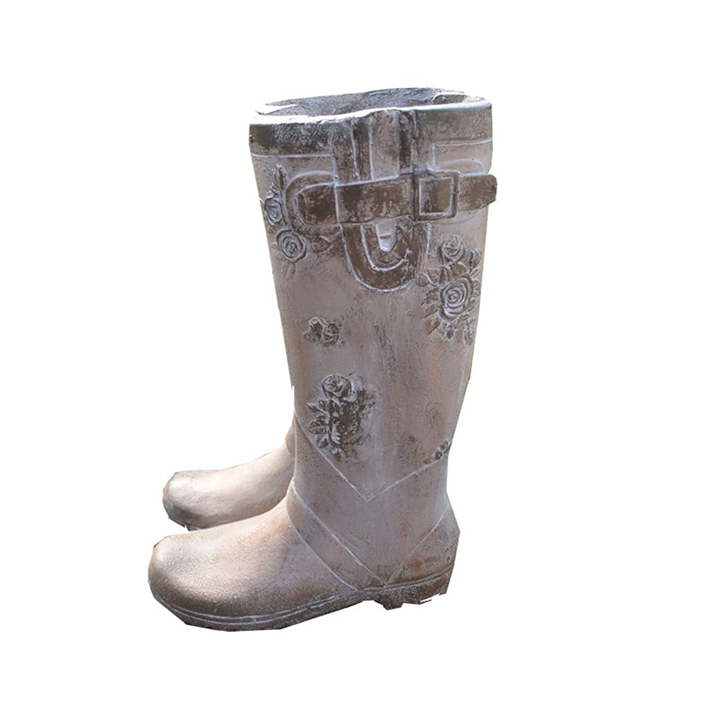 Vintage Flower Planter Pots - Waterproof Rain Boot Shaped Planters for Outdoor Garden, Patio, and Home Decor - Perfect for Indoor & Outdoor Plants, Succulents, and Herbs
