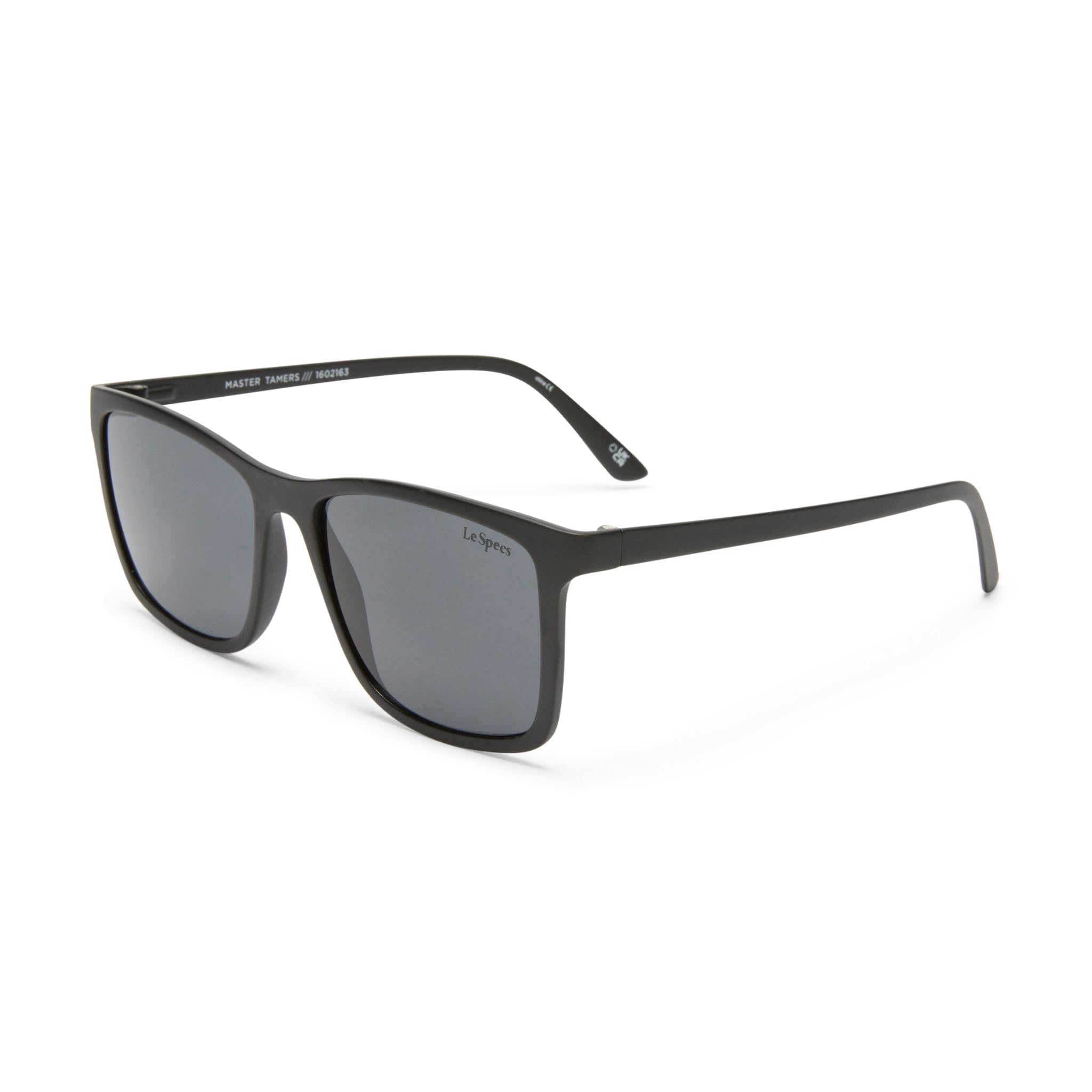 Le Specs Men's Master Tamers Polarized Sunglasses - Matte Black/Smoke Mono Lens - UV Protection - One Size - Perfect for Driving, Outdoor Sports & Fashion Accessories