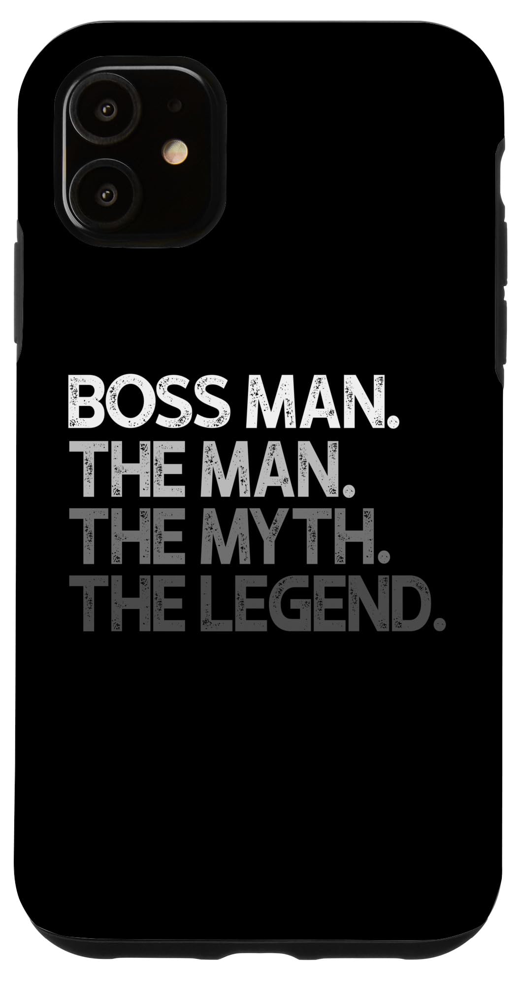 iPhone 11 Case for Men - Premium Boss Gift Phone Cover with 'The Man The Myth The Legend' Design - Perfect for Father's Day, Birthday & Office Gifts