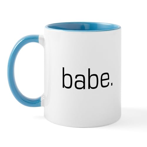 White/Blue Inside - Babe Mug