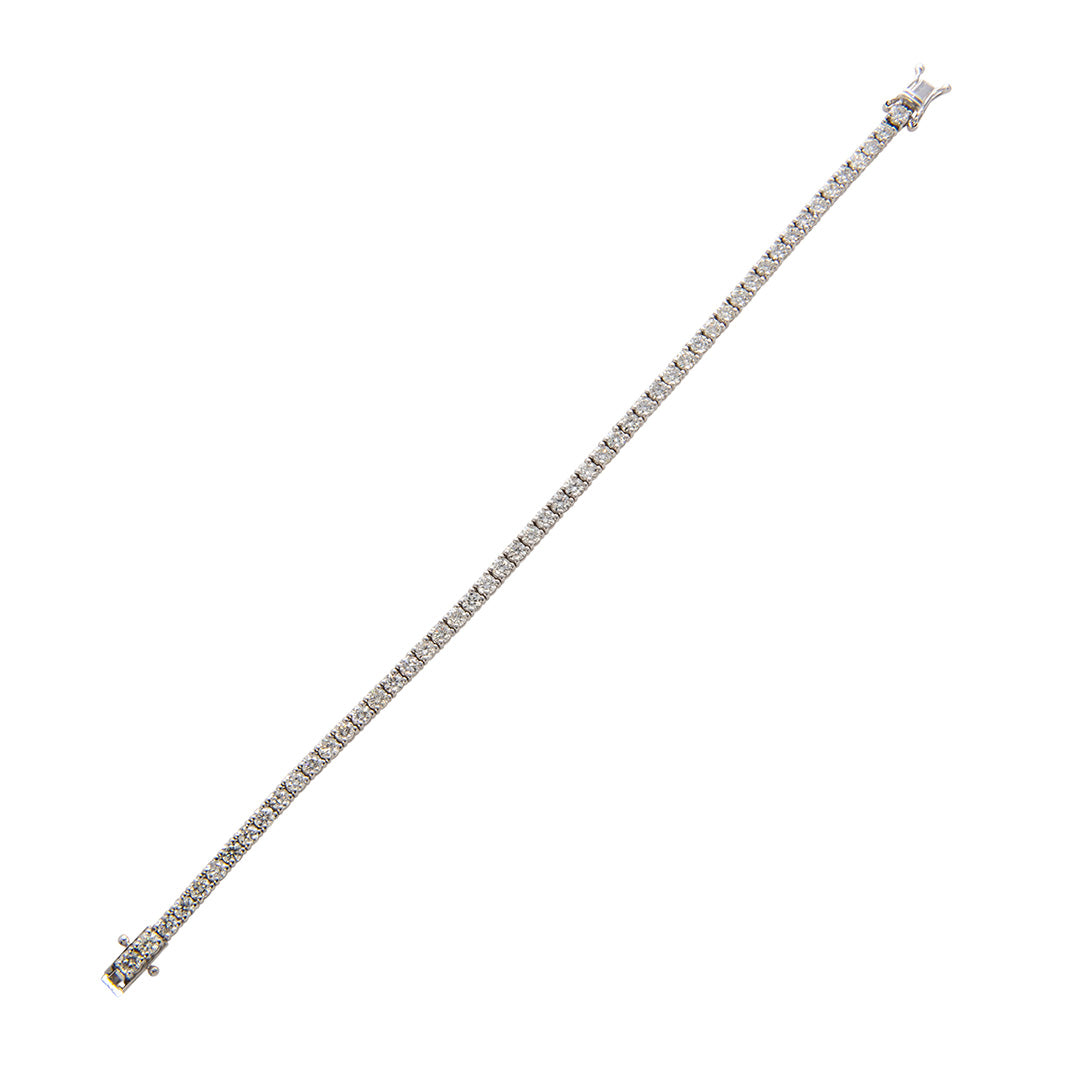 5ctw Diamond Tennis Bracelet in 14K White Gold - Elegant Jewelry for Women, Perfect for Weddings, Parties & Special Occasions