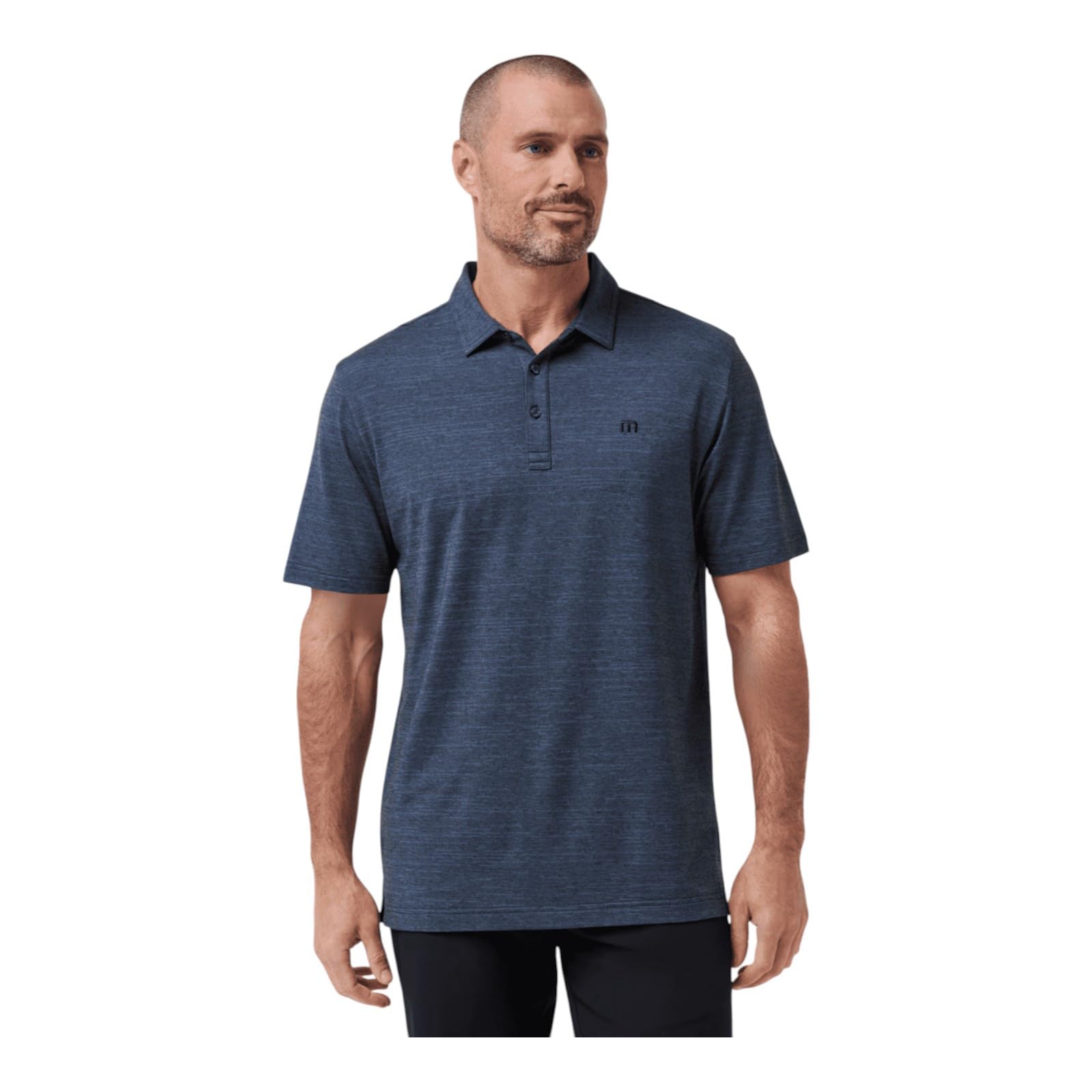 TravisMathew Men's The Heater Golf Polo Shirt - Moisture-Wicking Performance Shirt for Men | Perfect for Golf, Casual Wear & Outdoor Activities