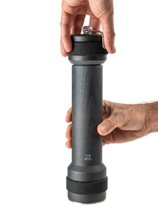 Premium Peugeot BBQ Pepper Mill - Graphite 12 Inch Grinder for Steak, Burgers & Outdoor Cooking | Durable French Salt and Pepper Grinder for Kitchen, Camping & Grilling Accessories