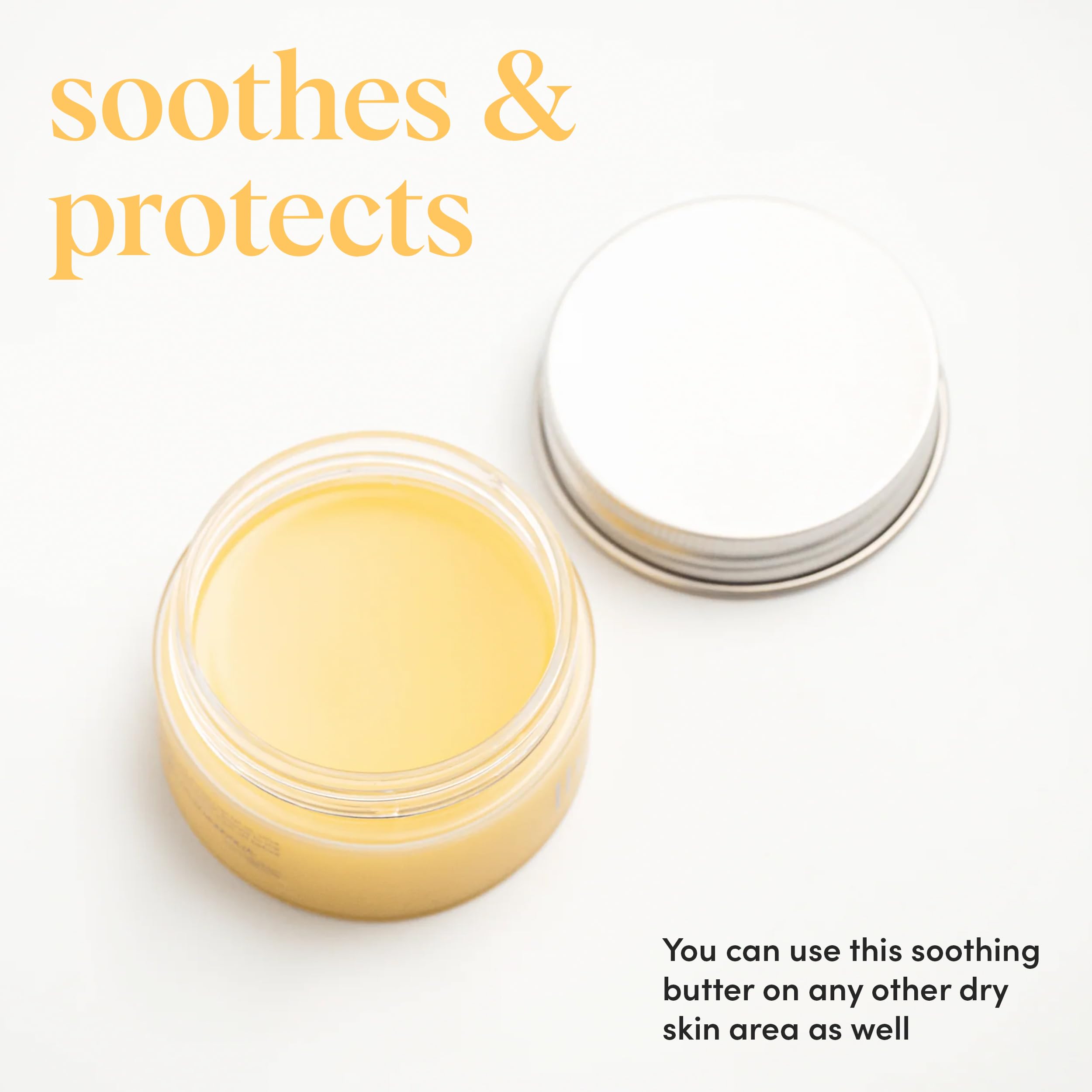 LHAMOUR Nipple Care Butter - 30g Organic Nursing Balm for Breastfeeding Moms - Soothe & Protect Cracked, Dry Nipples - Perfect for Postpartum Care & Nursing Comfort