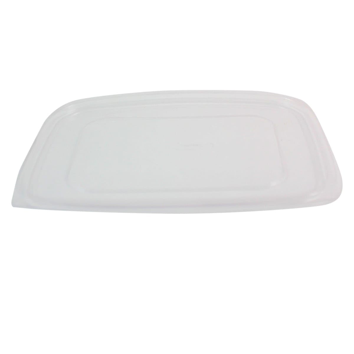 World Centric RDL-CS-48 Compostable Ingeo Rectangle Deli Container Lids - 400 Pack for 48/64 oz Food Containers | Eco-Friendly Biodegradable Takeout Lids | Perfect for Restaurants, Catering & Food Storage