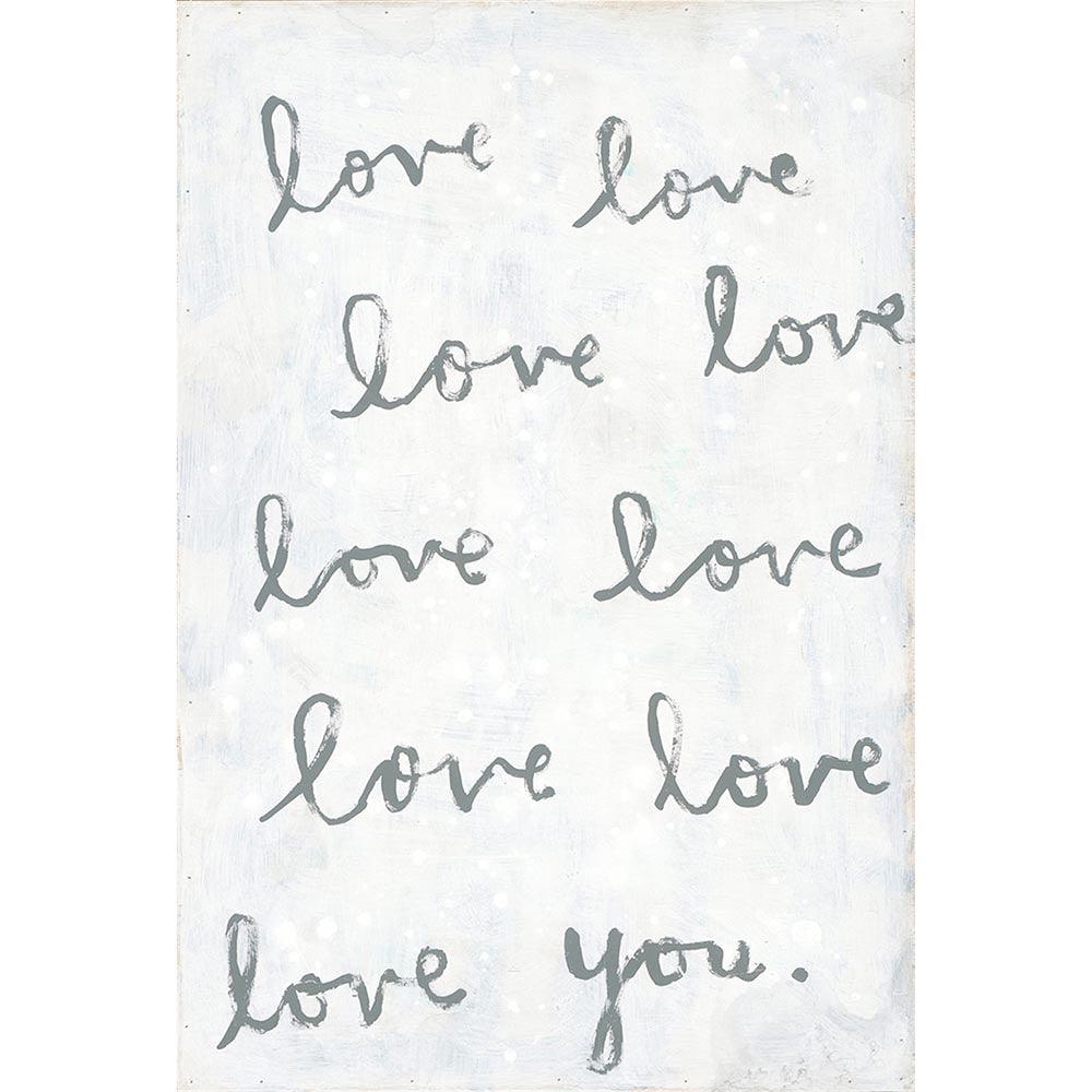 Black & White Whole Lot Of Love Art Print - Romantic Wall Decor for Bedroom, Living Room & Office - Perfect Gift for Couples & Home Decor
