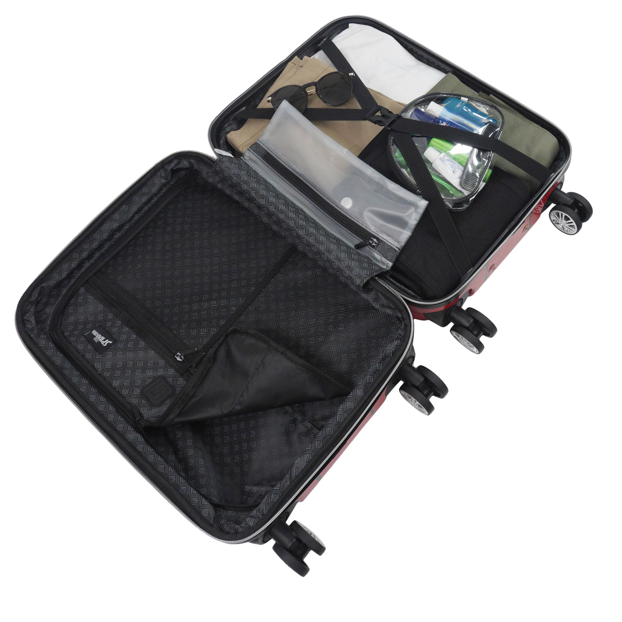 Marvel Spider-Man Hard Shell Rolling Luggage Suitcase - Red 21