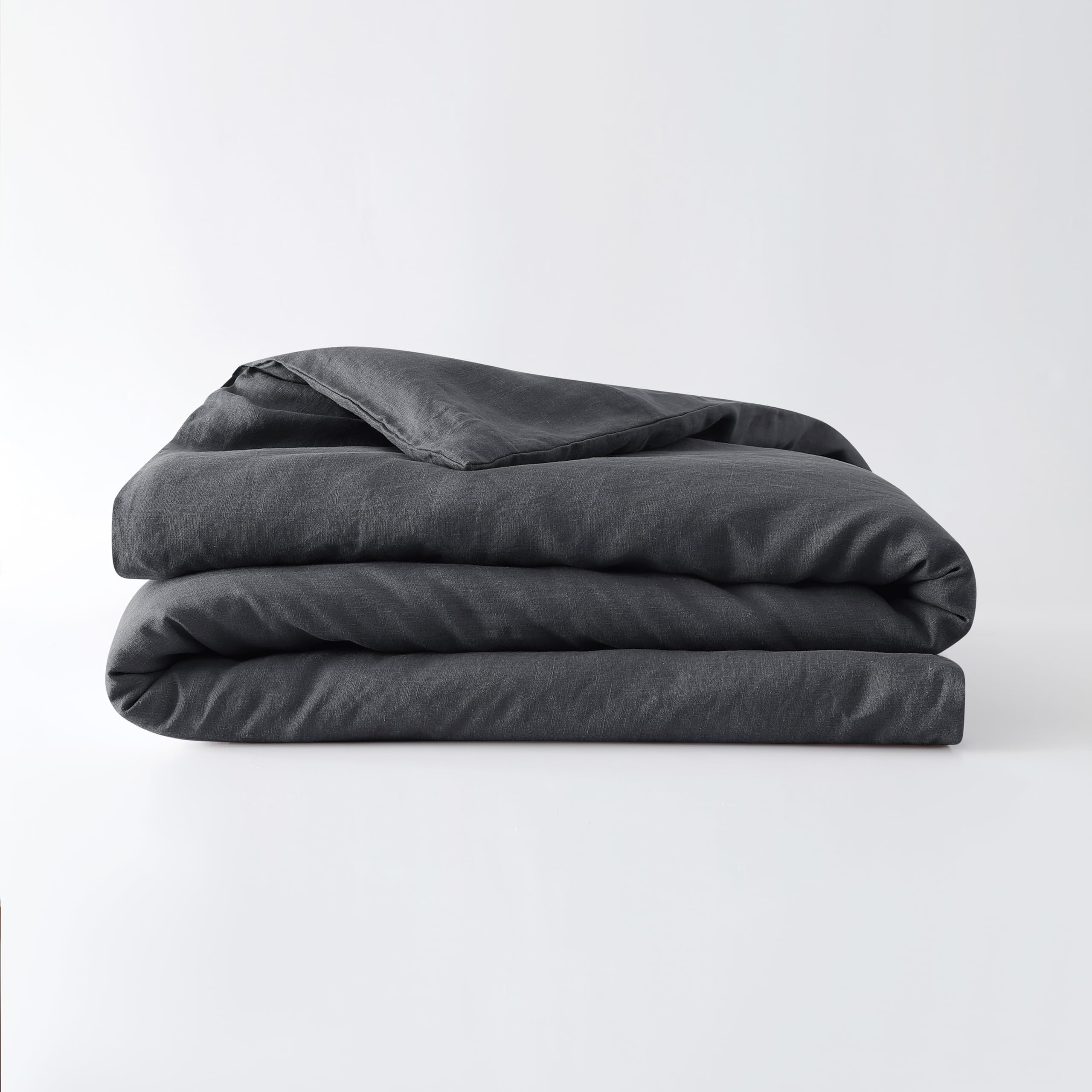 Baloo 100% French Linen Duvet Cover for Weighted Blanket - Charcoal Grey 42
