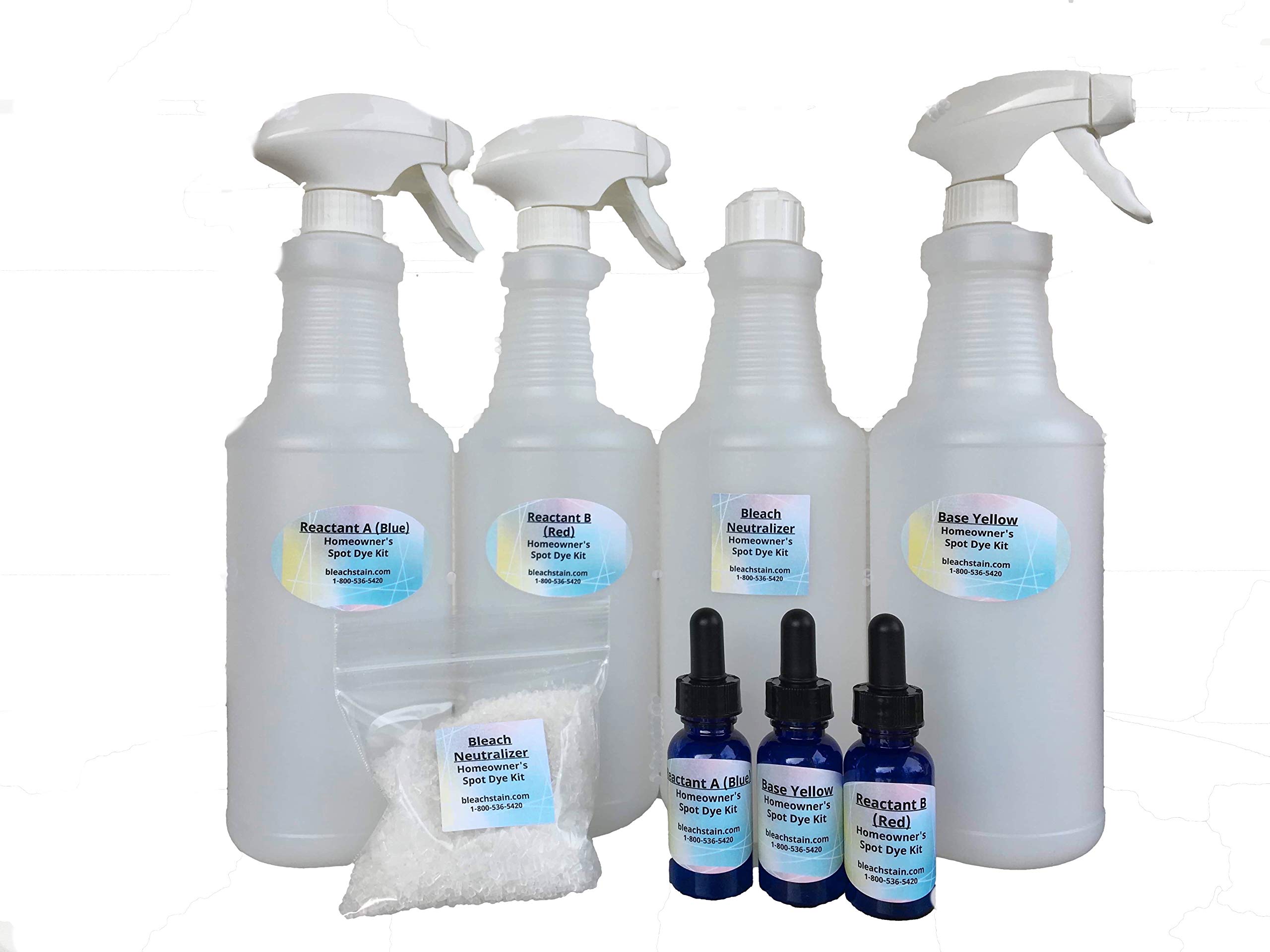 Homeowners Spot Dye Kit™ - Professional Carpet Color Restorer for Bleach Stains, Acne Medications & Chemical Marks | Repair Discolored Spots | Perfect for Living Rooms, Bedrooms & High-Traffic Areas