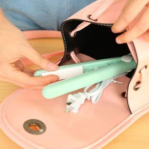 BELLAS TYA 6155 Professional 15-Piece Makeup Kit with 7 Brushes, 36H Eyeliner, 3-in-1 Eyeliner Mascara Eyebrow Pencil, Kajal, Eyelash Curler & Hair Straightener - Perfect for Travel, Bridal & Everyday Makeup Looks