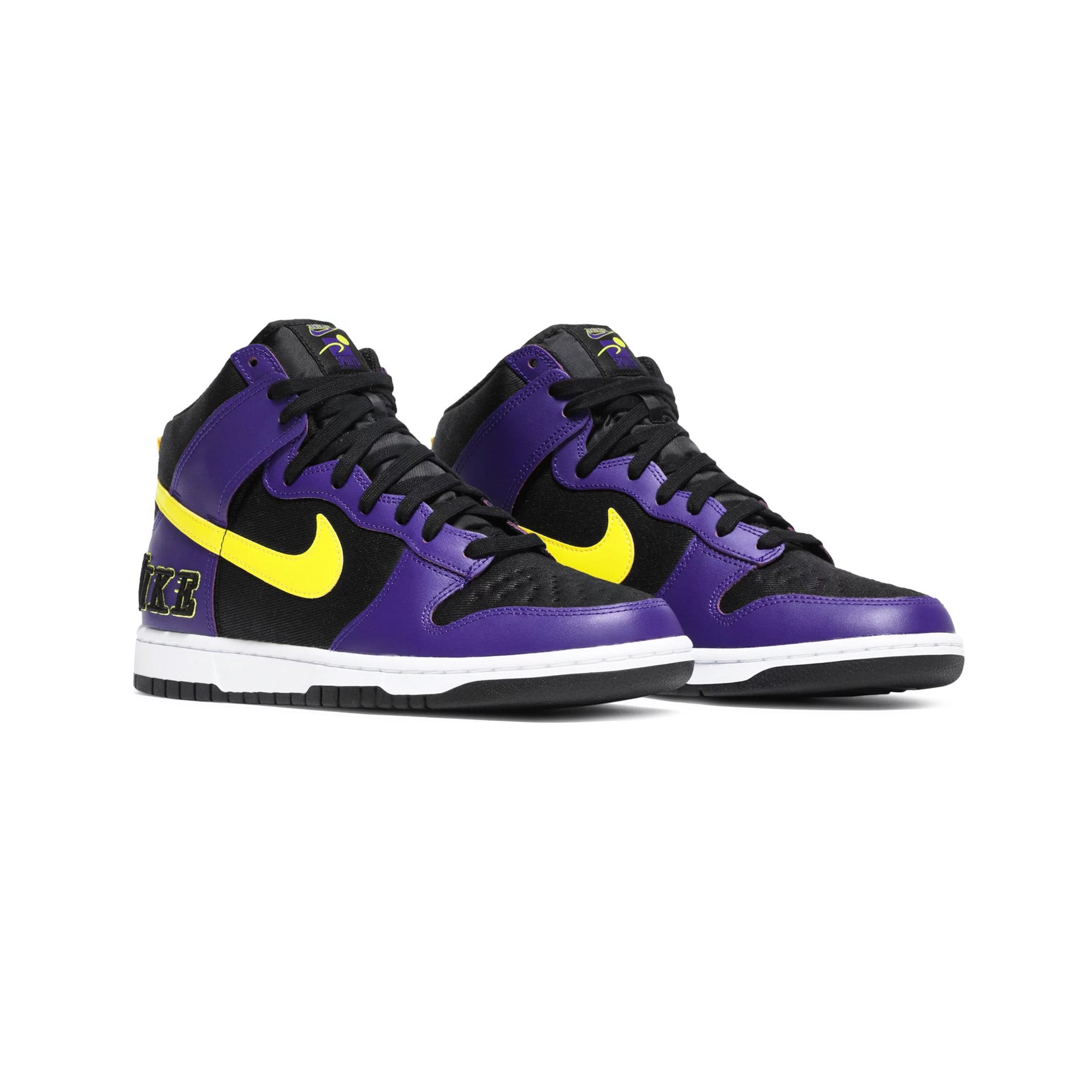 Nike Dunk High 'EMB Lakers' Basketball Shoes - Men's Retro Sneakers for Streetwear & Casual Style | Perfect for Basketball Games, Sneaker Collecting & Urban Fashion