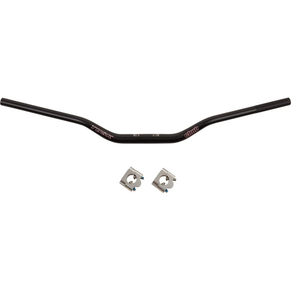 Tusk Universal Big Bar Clamp and Handlebar Kit - Black Chub Big Bar for KTM Bend - Compatible with Yamaha DT1/1S/1CMX (1968-1970) - Perfect for Motorcycle Upgrades and Off-Road Riding