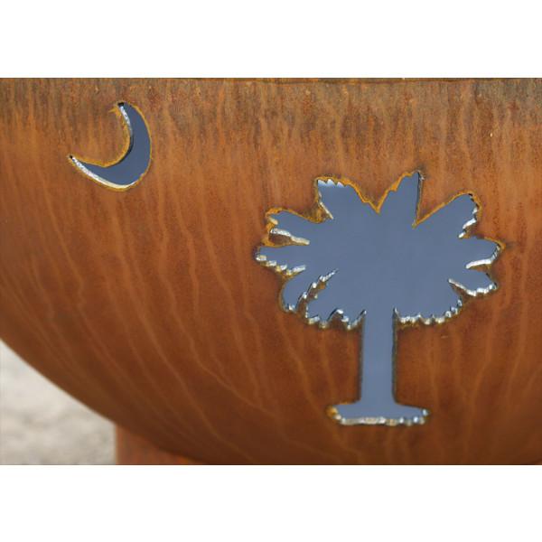 Portable Outdoor Fire Pit - Tropical Moon Design for Backyard, Patio & Camping | Perfect for Bonfires, S'mores & Relaxing Evenings