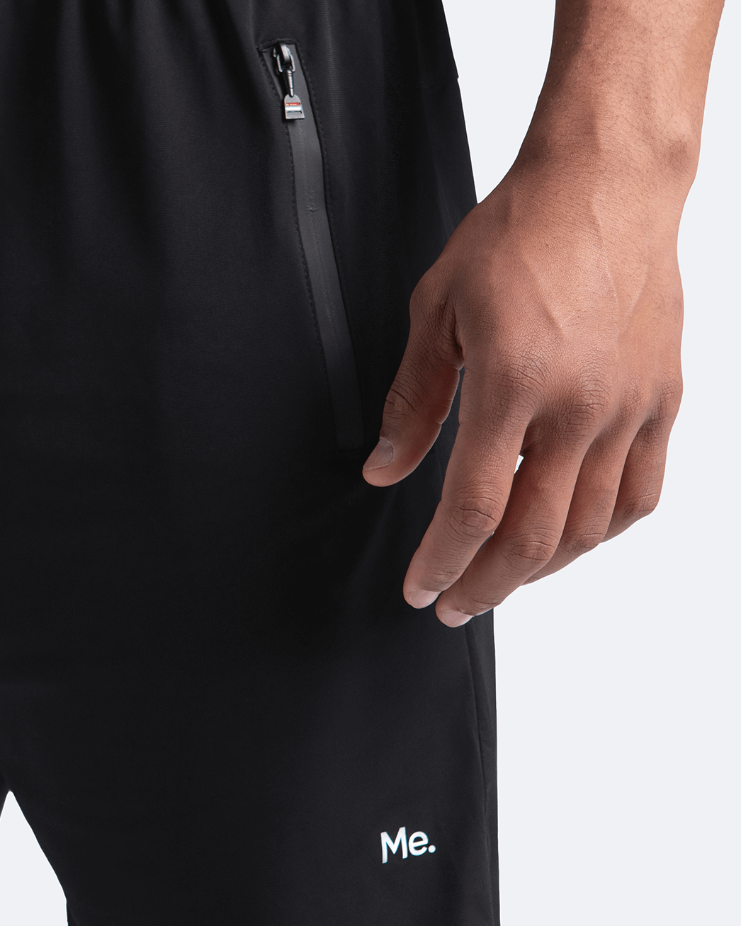 Jet Black Gym Shorts for Men - Lightweight, Breathable Workout Shorts with Pockets - Perfect for Running, Training & Gym