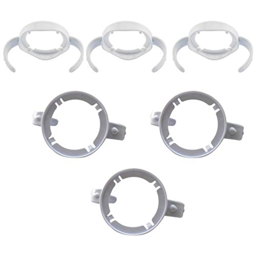 EXCEART Baby Bottle Handles 6-Pack - Ergonomic Infant Feeding Bottle Handles for 160ml & 330ml Wide Neck Bottles - Perfect for Breastfeeding & On-the-Go Feeding Accessories (Ideal for Travel, Daycare & Home Use)